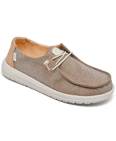Hey Dude Women's Wendy Metallic Sparkle Casual Sneakers from Finish Line