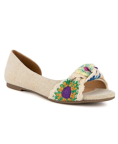 Sugar Women's Cabeza Crochet Flat Sandals