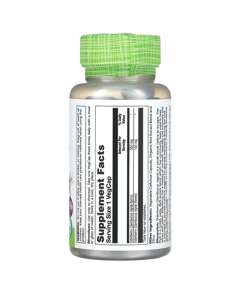 Solaray True Herbs Elderberry - 100 VegCaps