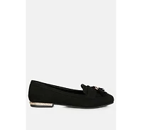 atrika faux suede tassel loafers
