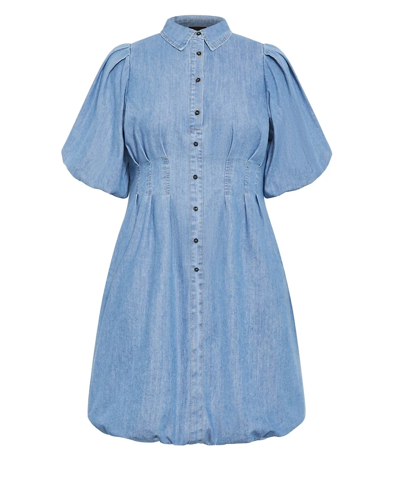 City Chic Plus Denim Ella Dress