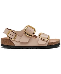 Birkenstock Women's Milano Big Buckle High Shine Natural Leather Patent Sandals from Finish Line