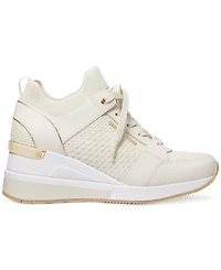 Michael Kors Women's Georgie Knit Lace-Up Trainer Sneakers