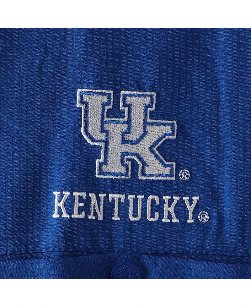 Men's Columbia Royal Kentucky Wildcats Big and Tall Collegiate Tamiami Button-Down Shirt