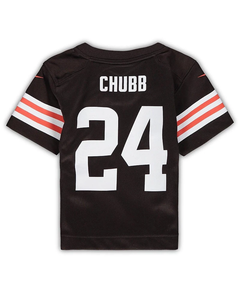 Baby Boys and Girls Nike Nick Chubb Brown Cleveland Browns Game Jersey