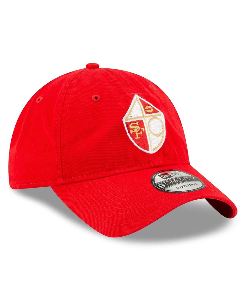 Men's New Era Scarlet San Francisco 49ers Core Classic 9TWENTY Adjustable Hat