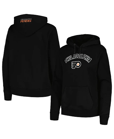 Women's Pro Standard Black Philadelphia Flyers Classic Chenille Pullover Hoodie