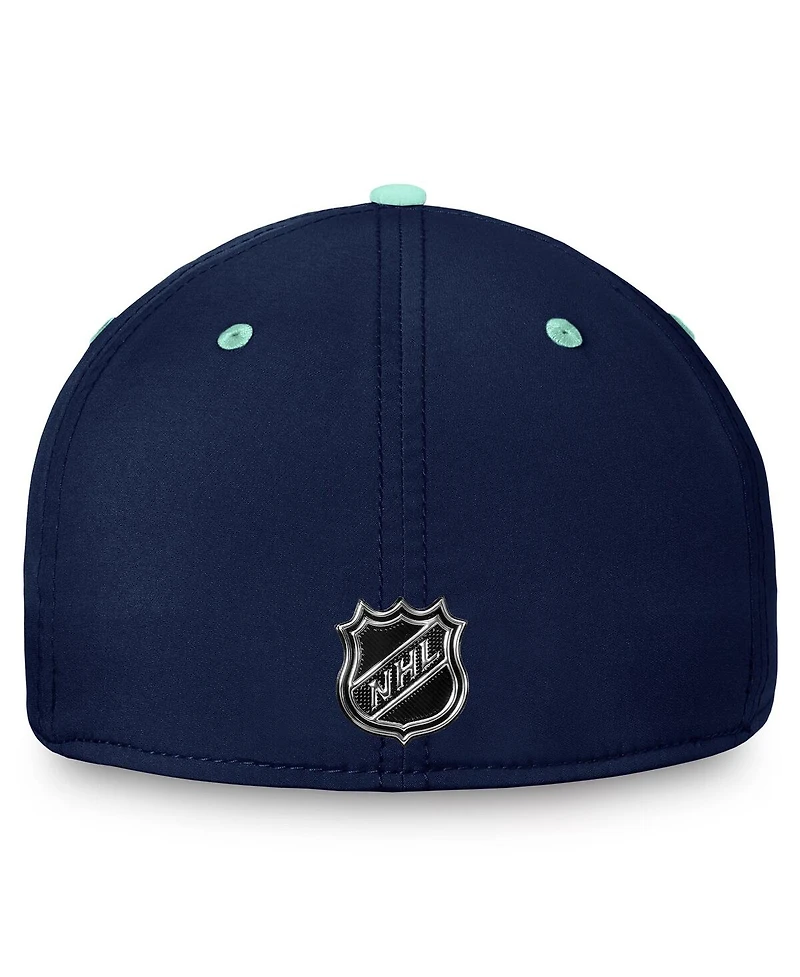 Men's Fanatics Deep Sea Blue, Light Blue Seattle Kraken Authentic Pro Rink Two-Tone Flex Hat