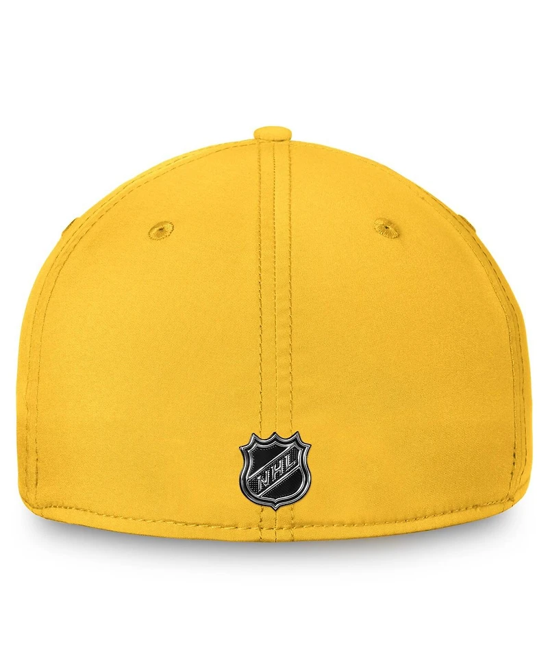 Men's Fanatics Gold Nashville Predators Authentic Pro Rink Flex Hat