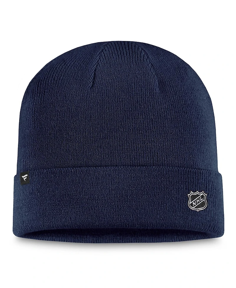 Men's Fanatics Navy Washington Capitals Authentic Pro Cuffed Knit Hat