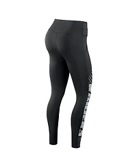 Women's Nike Black Las Vegas Raiders Yard Line Crossover Leggings