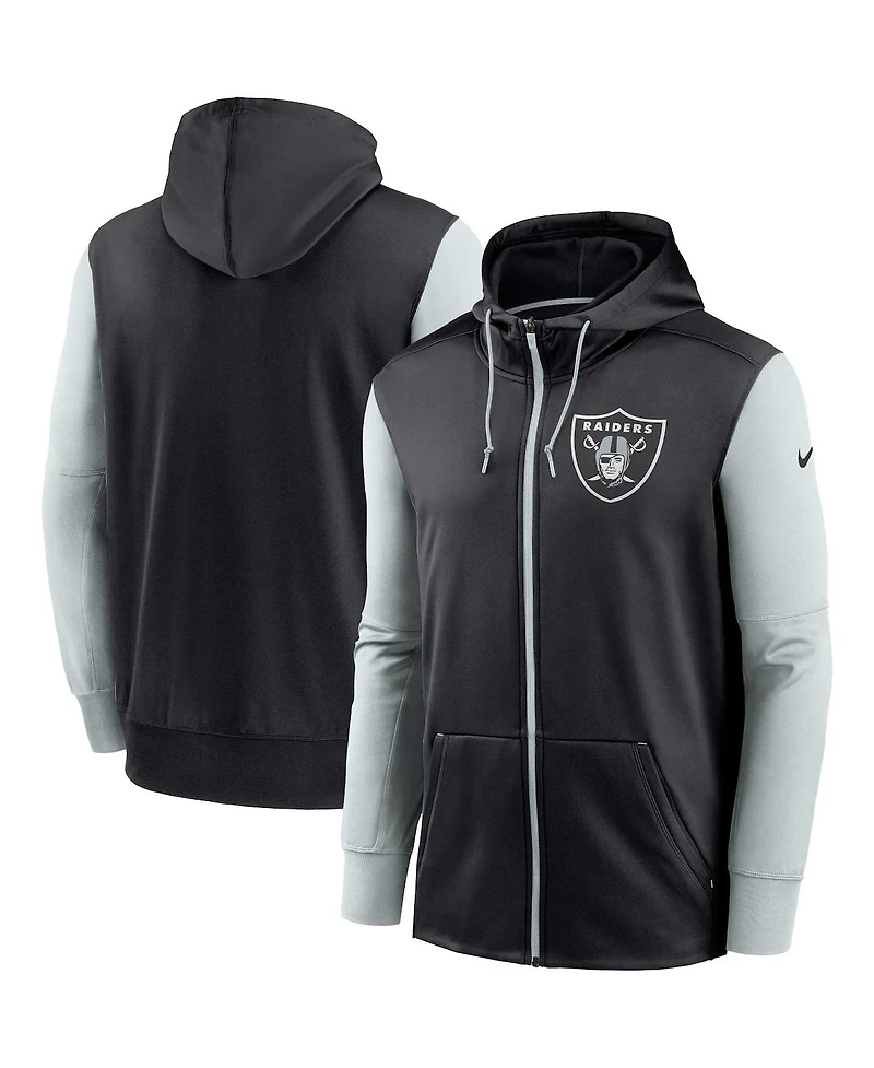 Men's Nike Black Las Vegas Raiders Performance Full-Zip Hoodie