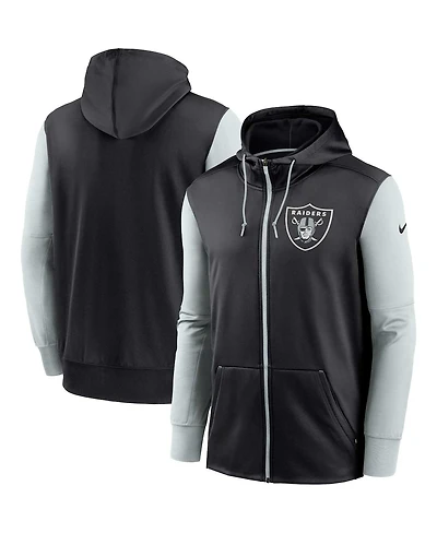 Men's Nike Black Las Vegas Raiders Performance Full-Zip Hoodie