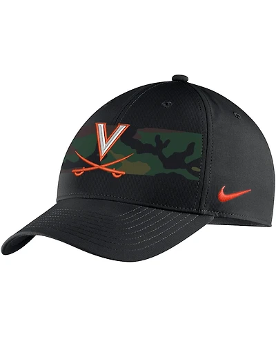Men's Nike Black Virginia Cavaliers Military-Inspired Pack Camo Legacy91 Adjustable Hat
