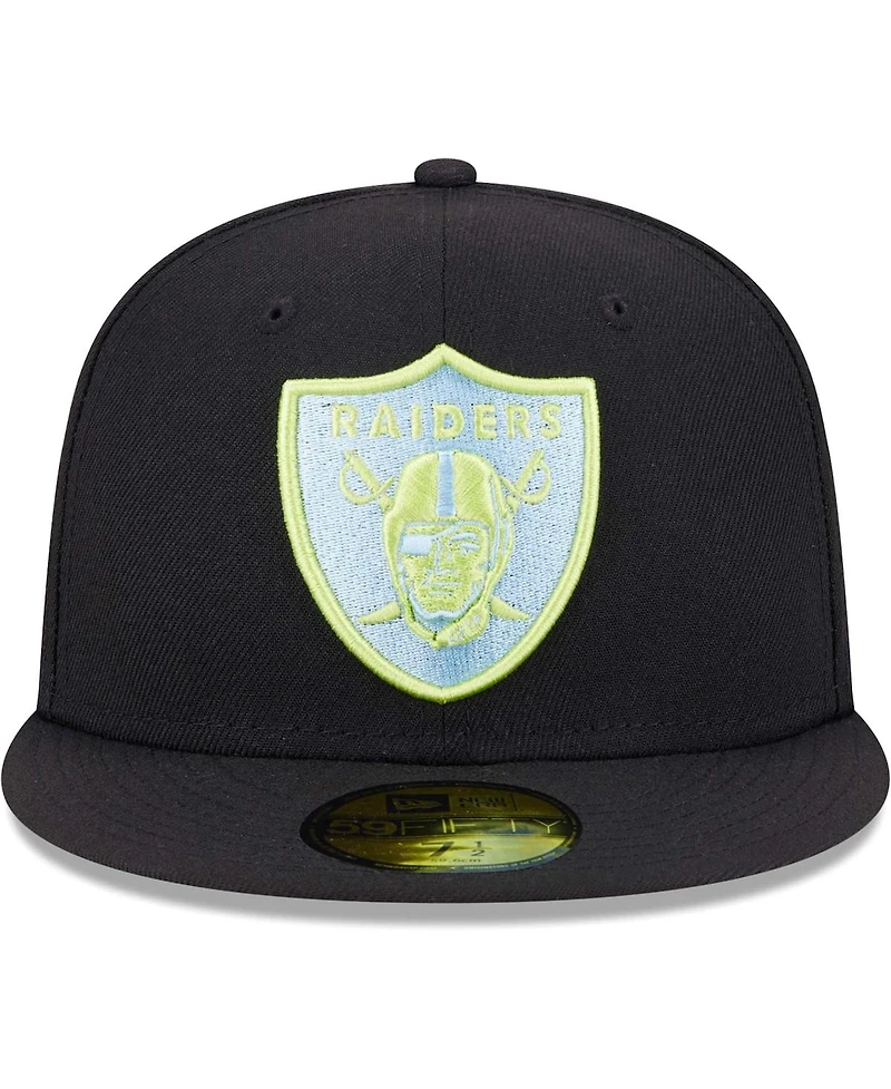 Men's New Era Black Las Vegas Raiders Multi 59FIFTY Fitted Hat