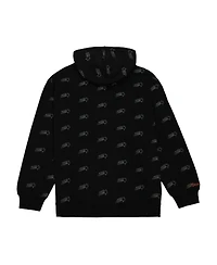 Men's Mitchell & Ness Black Phoenix Suns Hardwood Classics Allover Print Pullover Hoodie