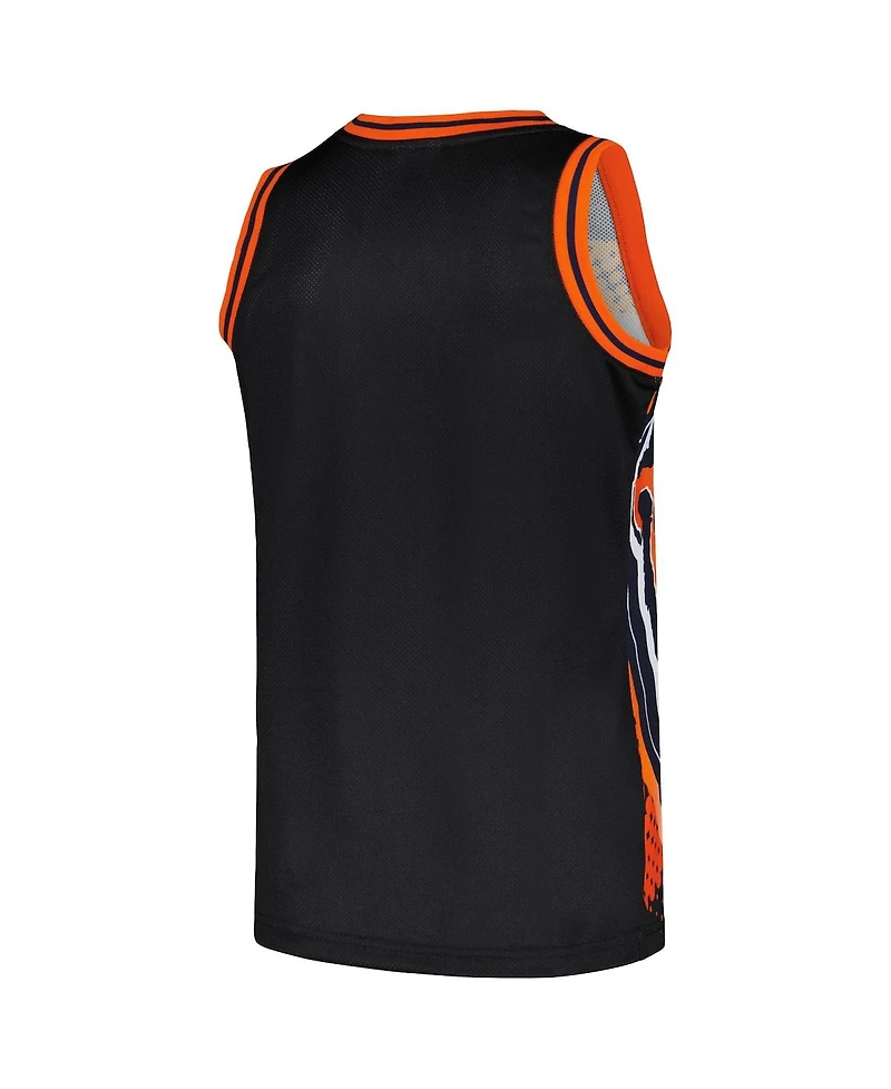 Men's Mitchell & Ness Black Chicago Bears Big Face 7.0 Fashion Tank Top