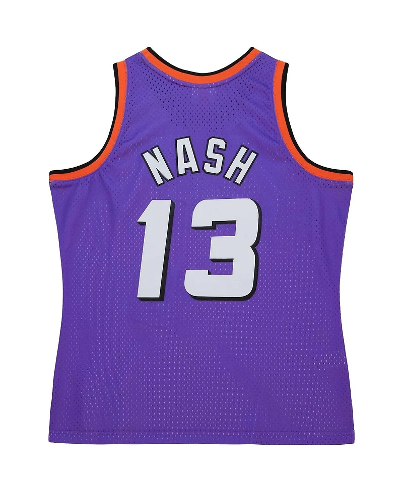 Men's Mitchell & Ness Steve Nash Purple Phoenix Suns Hardwood Classics 1996/97 Tropical Swingman Jersey