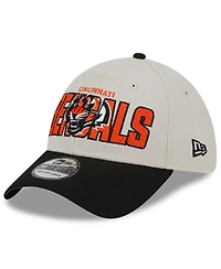 Men's New Era Stone, Black Cincinnati Bengals 2023 Nfl Draft 39THIRTY Flex Hat