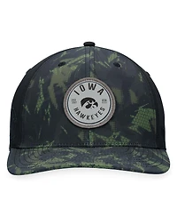 Men's Top of the World Black Iowa Hawkeyes Oht Military-Inspired Appreciation Camo Render Flex Hat