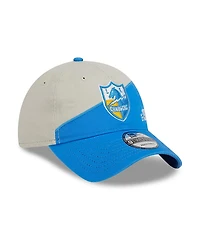 Men's New Era Cream, Powder Blue Los Angeles Chargers 2023 Sideline Historic 9TWENTY Adjustable Hat