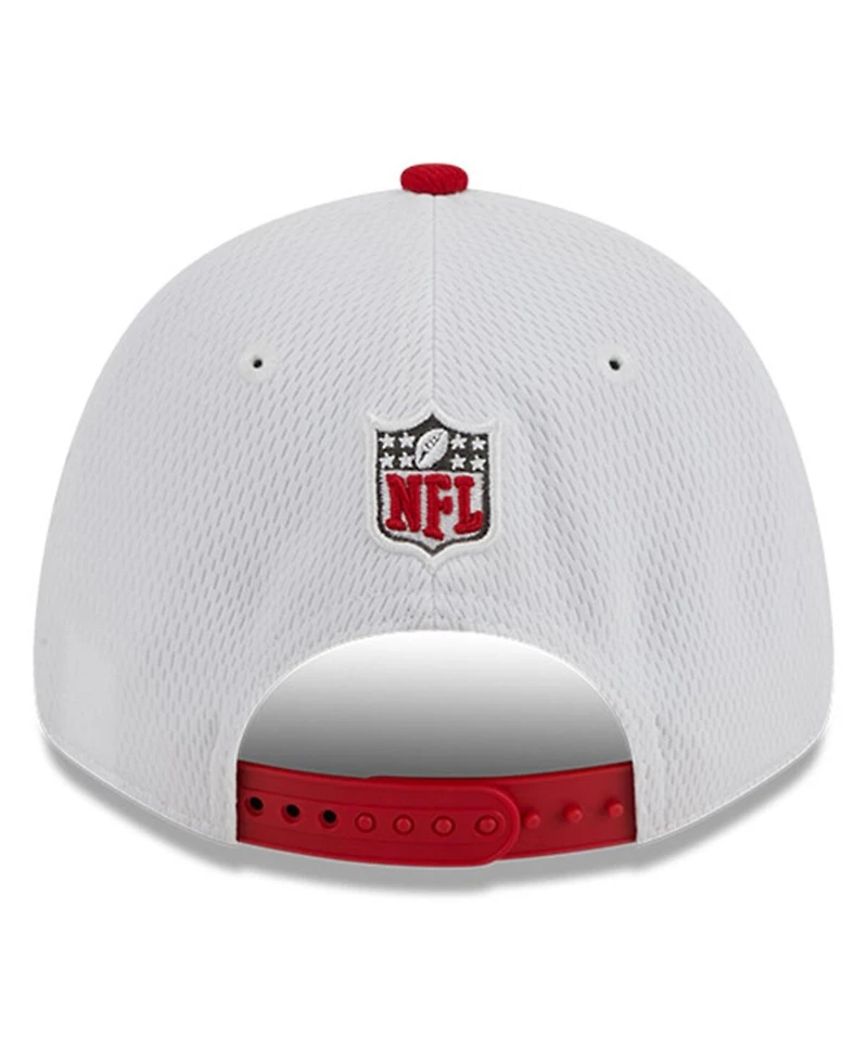 Men's New Era White, Red Tampa Bay Buccaneers 2023 Sideline 9FORTY Adjustable Hat