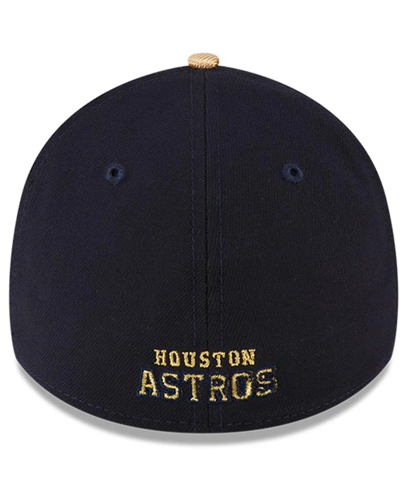 Men's New Era Navy Houston Astros 2023 Gold Collection 39THIRTY Flex Hat