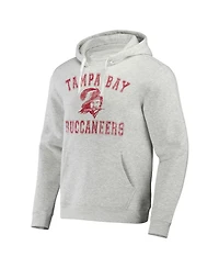Men's Nfl x Darius Rucker Collection by Fanatics Heather Gray Distressed Tampa Bay Buccaneers Coaches Pullover Hoodie