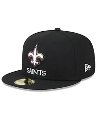 Men's New Era Black New Orleans Saints 2023 Nfl Crucial Catch 59FIFTY Fitted Hat