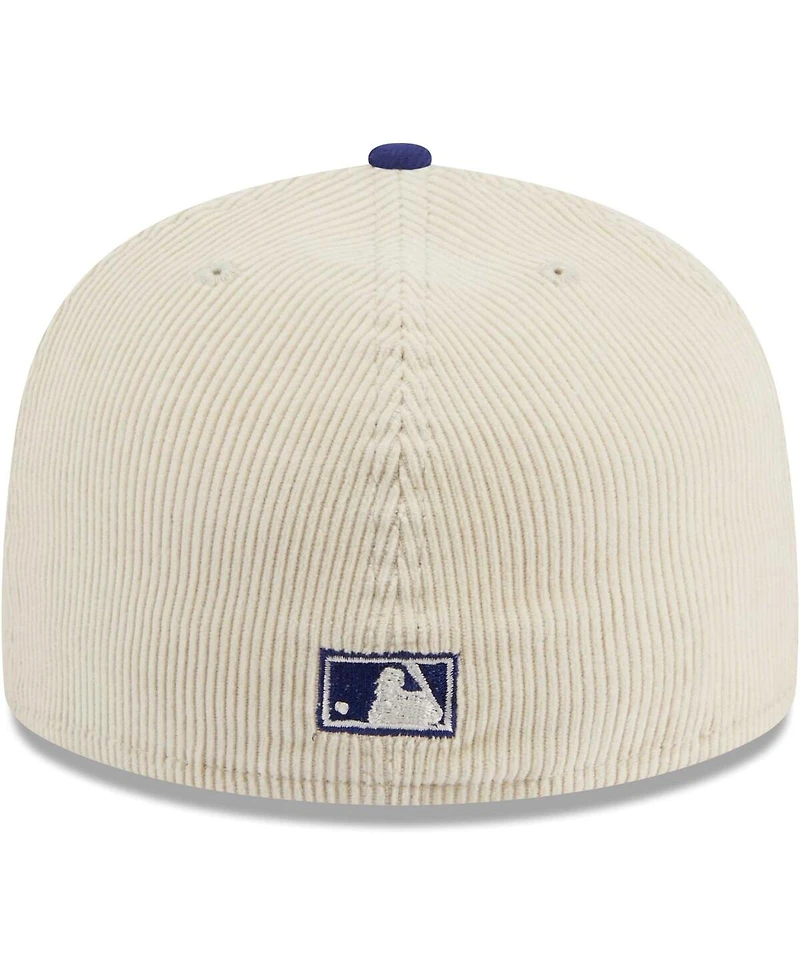 Men's New Era White Los Angeles Dodgers Corduroy Classic 59FIFTY Fitted Hat