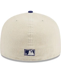 Men's New Era White Los Angeles Dodgers Corduroy Classic 59FIFTY Fitted Hat