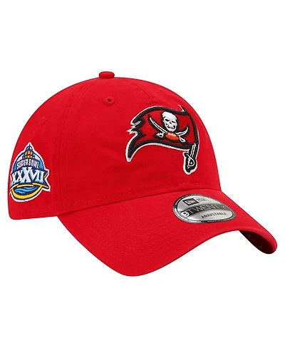 Men's New Era Red Tampa Bay Buccaneers Distinct 9TWENTY Adjustable Hat