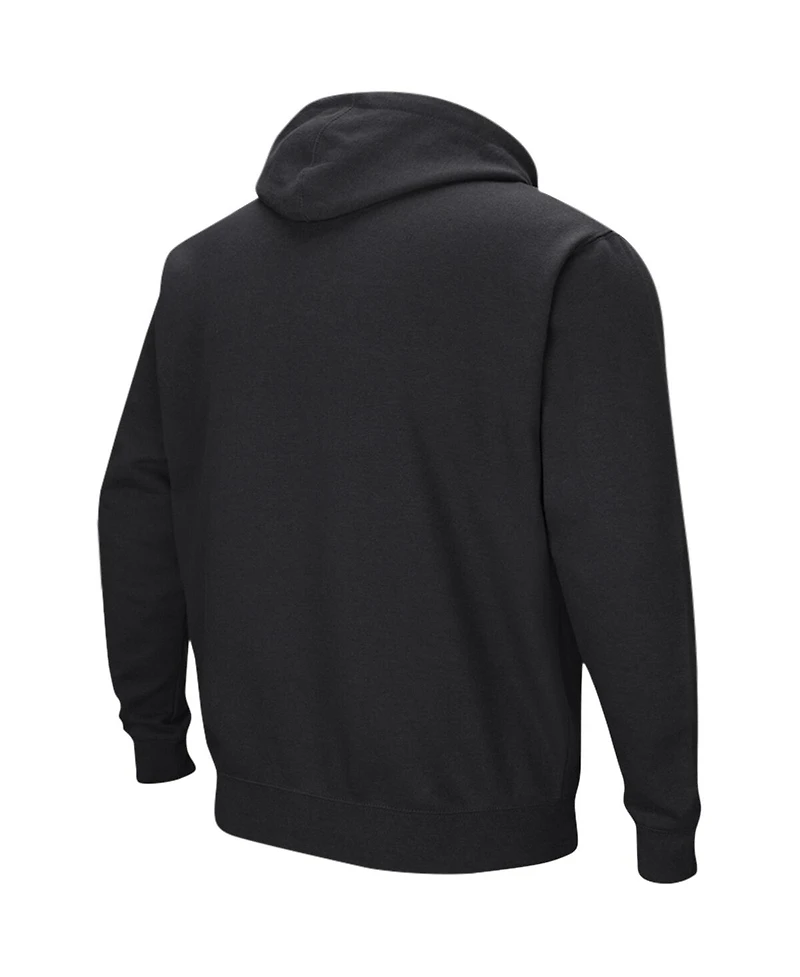 Men's Colosseum Black Mississippi State Bulldogs Sunrise Pullover Hoodie