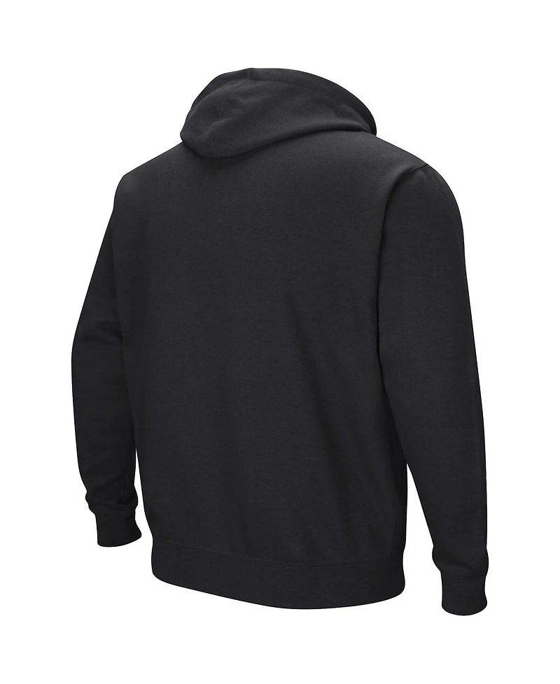 Men's Colosseum Black Rutgers Scarlet Knights Sunrise Pullover Hoodie