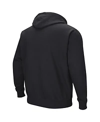 Men's Colosseum Black Rutgers Scarlet Knights Sunrise Pullover Hoodie