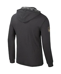 Men's Colosseum Charcoal Kentucky Wildcats Oht Military-Inspired Appreciation Henley Pullover Hoodie
