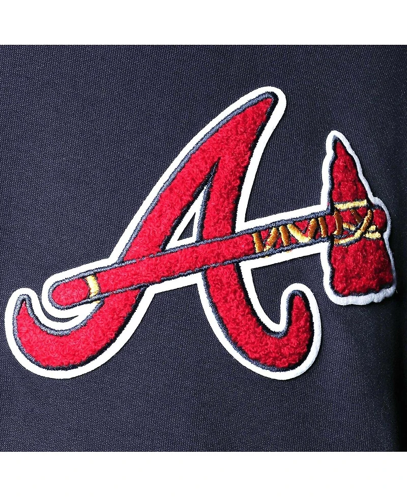 Men's Pro Standard Navy Atlanta Braves Team Logo Pullover Hoodie