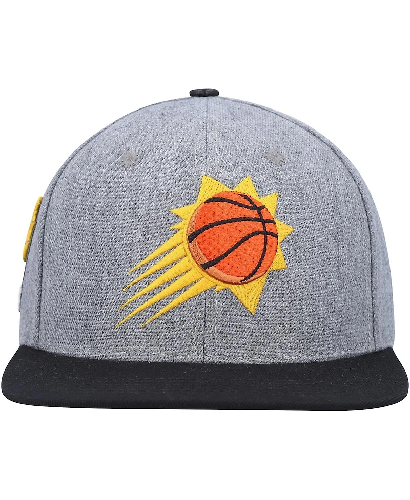 Men's Pro Standard Gray, Black Phoenix Suns Classic Logo Two-Tone Snapback Hat