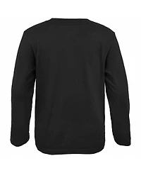 Youth Fanatics Black Vegas Golden Knights 2024 Nhl Winter Classic Secondary Logo Long Sleeve T-shirt