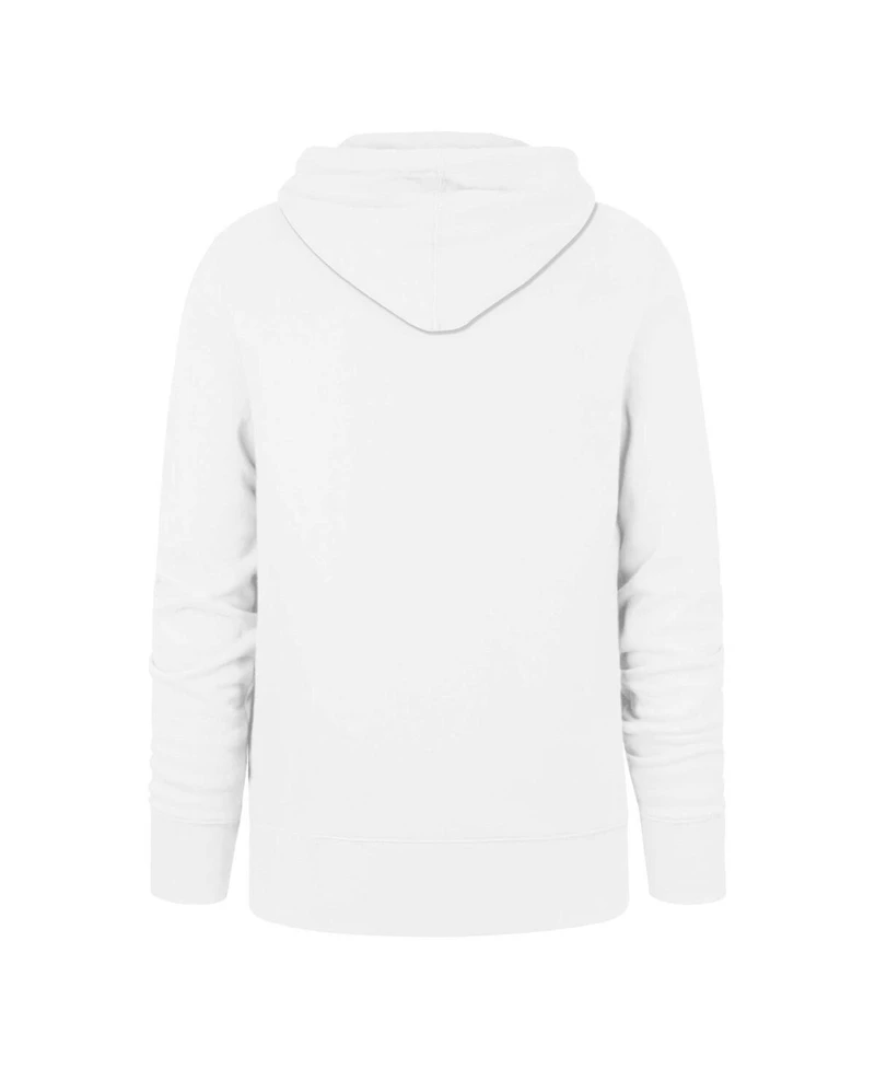 Men's '47 Brand White Miami Dolphins Elements Arch Headline Pullover Hoodie