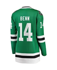 Women's Fanatics Jamie Benn Kelly Green Dallas Stars Captain Patch Home Breakaway Player Jersey