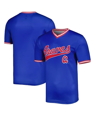 Men's Stitches Royal Atlanta Braves Cooperstown Collection Team Jersey