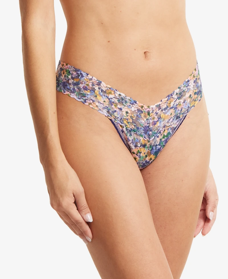 Hanky Panky Printed Signature Lace Low Rise Thong, PR4911