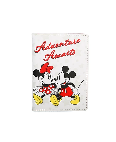 Disney Mickey & Minnie Passport Holder - Cute Travel Wallet for Disney Fans, Officially Licensed
