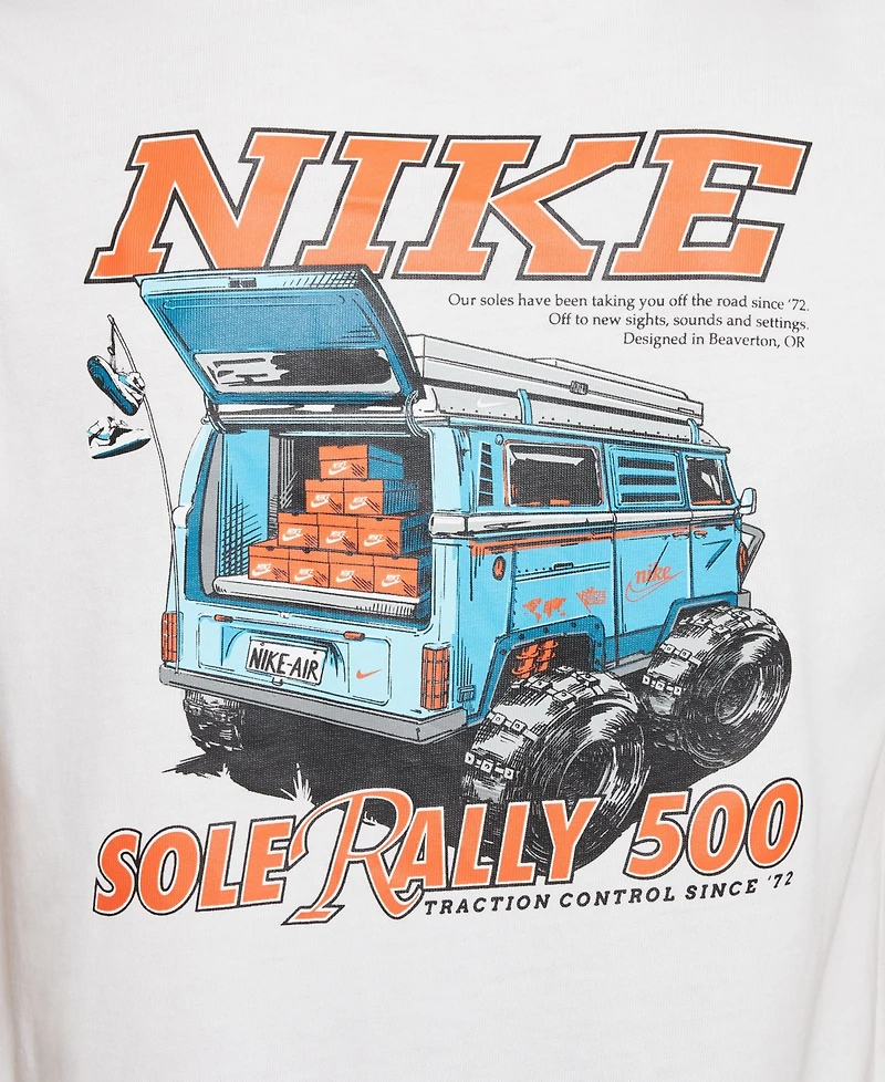 Nike Big Kids Sportswear Cotton Sole Rally Graphic T-Shirt