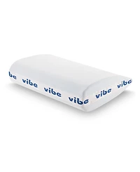 Vibe Smart Edge Multi-Position Gel Infused Memory Foam Pillow, Standard/Queen