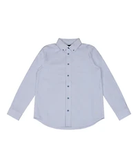 Brooks Brothers Big Boys Pinstripe Woven Long Sleeve Oxford Shirt