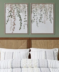 Ink+Ivy Botanical Waterfall Eucalyptus 2-Pc. Framed Canvas Wall Decor Set