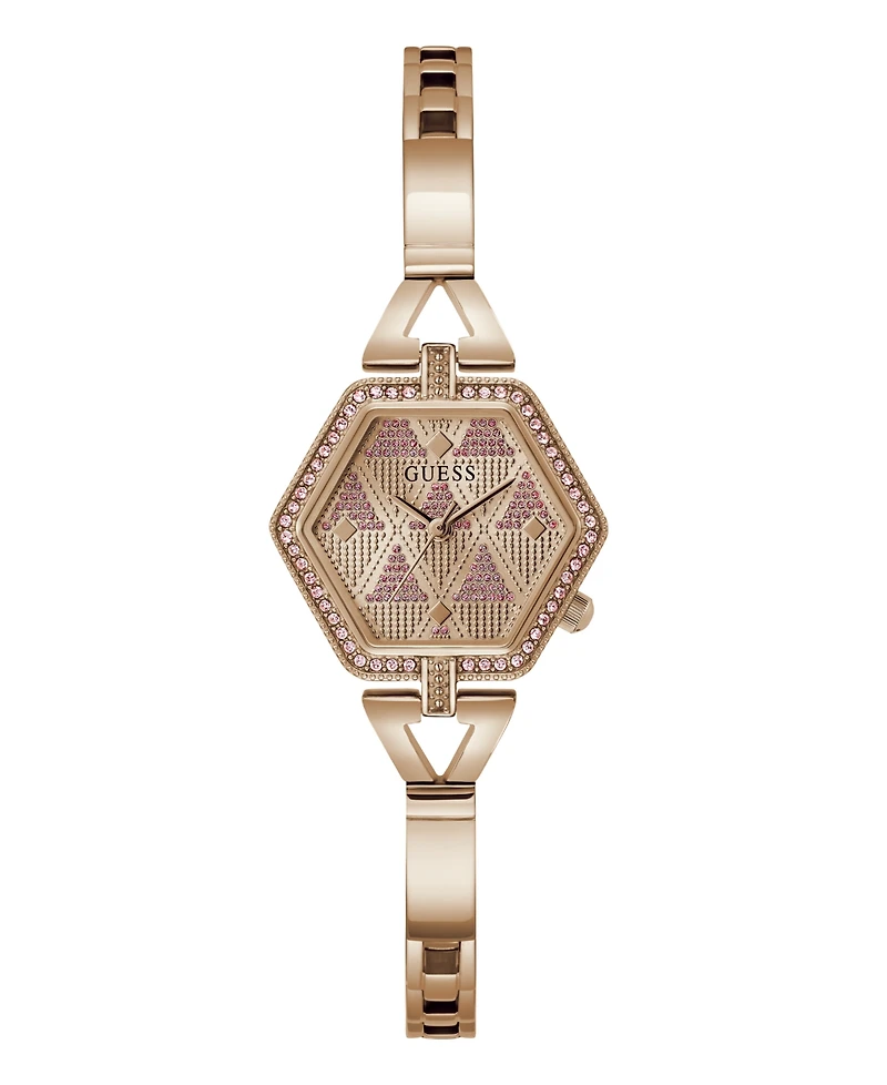 Women's Analog Rose Gold-Tone Steel Watch 28mm