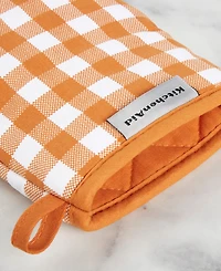 KitchenAid Gingham Mini Oven Mitt 2-Pack Set, 5.5" x 8"